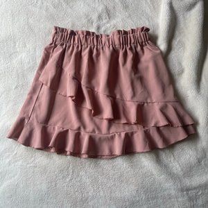 Shein Flowy Dusty Pink Skirt